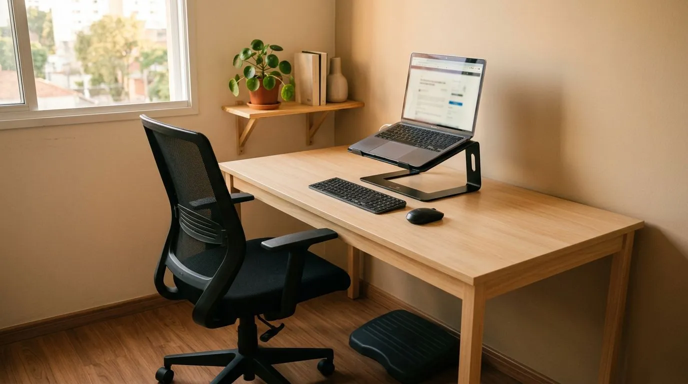 Como montar um home office ergonômico sem gastar muito